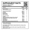 Supplement facts information for Fighters Choice PRE, the best pre workout supplement for BJJ fighters and athletes