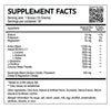 Supplement facts information for Fighters Choice RECOVER, Watermelon flavor, post workout supplement for TRAINING