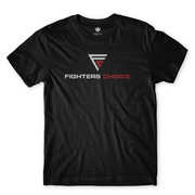 Front view Limited Edition Black Fighters Choice Classics Tee T-shirt Celebrating your Brazilian Jiu Jitsu Fighters Pride