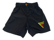 Fighters Choice - Fight Shorts Black & Yellow - NO VELCRO - Elastic Only