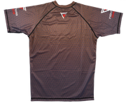 Fighters Choice Ranked Rash Guard - Brown - Short Sleeve