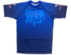 Fighters Choice Ranked Rash Guard - Blue - Short Sleeve