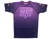 Fighters Choice Ranked Rash Guard - Purple - Short Sleeve