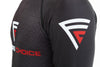 Black design, Fighters Choice logo, Gi/NoGi Bloody Arm Long Sleeve Rashguard for Men, Women and BJJ Fighters